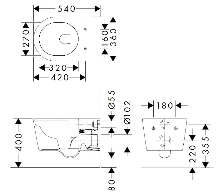 Hansgrohe - EluPura S - WC - 62021450 – 2. kép