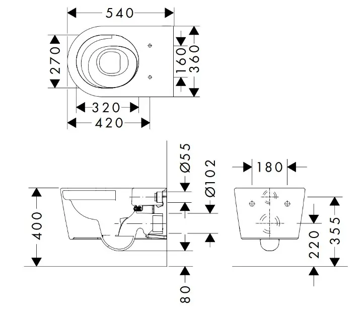 Hansgrohe - EluPura S - WC - 62025450 – 2. kép