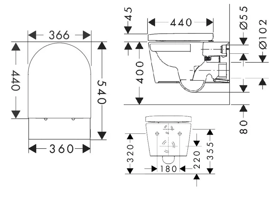 Hansgrohe - EluPura S - WC - 62055450 – 2. kép