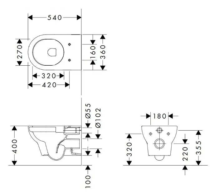 Hansgrohe - GladeLake S - WC - 60106450 – 2. kép