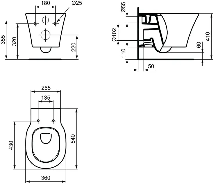 Ideal Standard - Connect Air - WC - E0054MA – 2. kép