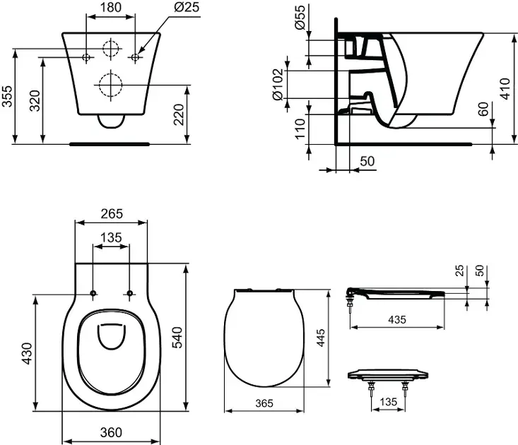 Ideal Standard - Connect Air - WC - E008701 – 2. kép