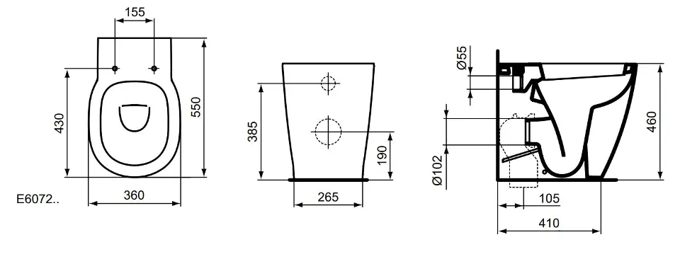 Ideal Standard - Connect Freedom - WC - E607201 – 2. kép
