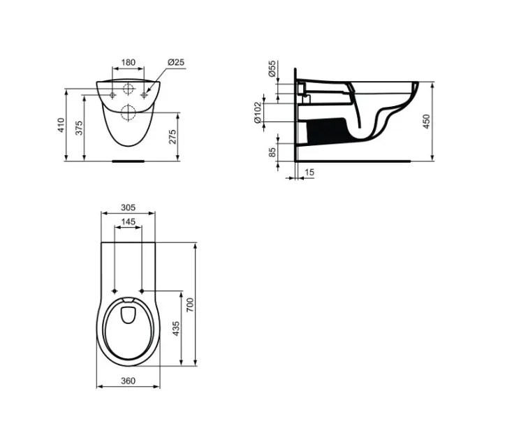Ideal Standard - Contour 21+ - WC - E1536HY – 2. kép