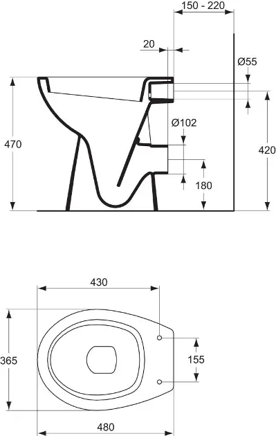 Ideal Standard - Contour 21 - WC - P239901 – 2. kép