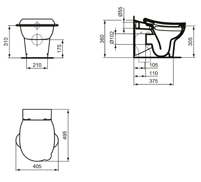 Ideal Standard - Contour 21 - WC - S312301 – 2. kép