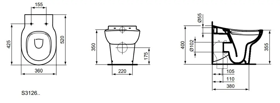 Ideal Standard - Contour 21 - WC - S312601 – 2. kép