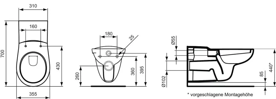 Ideal Standard - Contour 21 - WC - V340401 – 2. kép