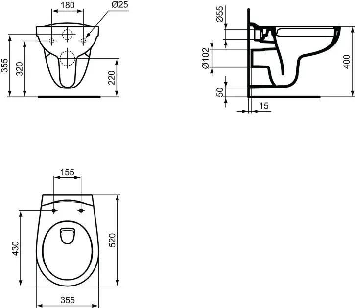 Ideal Standard - Eurovit - WC - K284401 – 2. kép