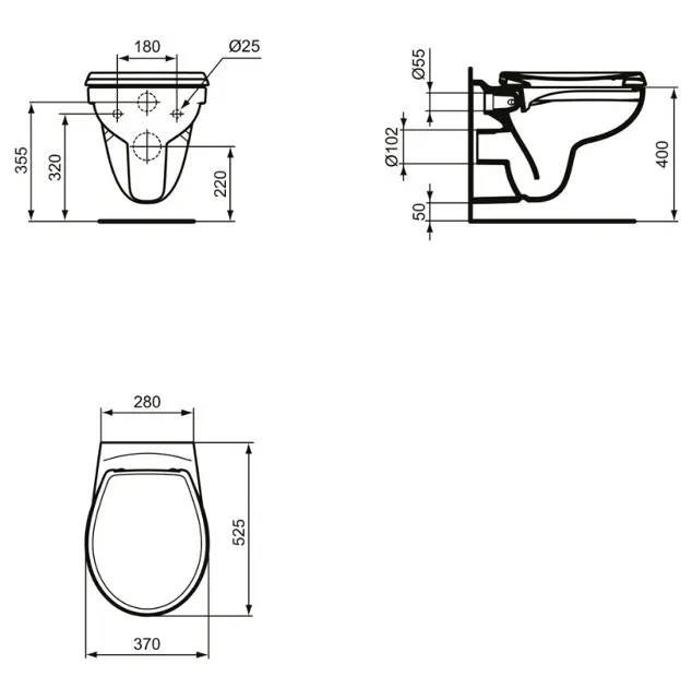Ideal Standard - Eurovit - WC - K881001 – 2. kép