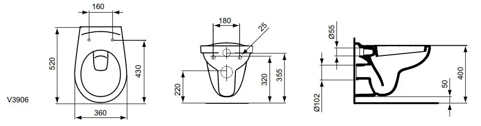 Ideal Standard - Eurovit - WC - V390601 – 2. kép