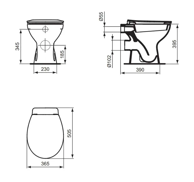 Ideal Standard - Eurovit - WC - W333101 – 2. kép