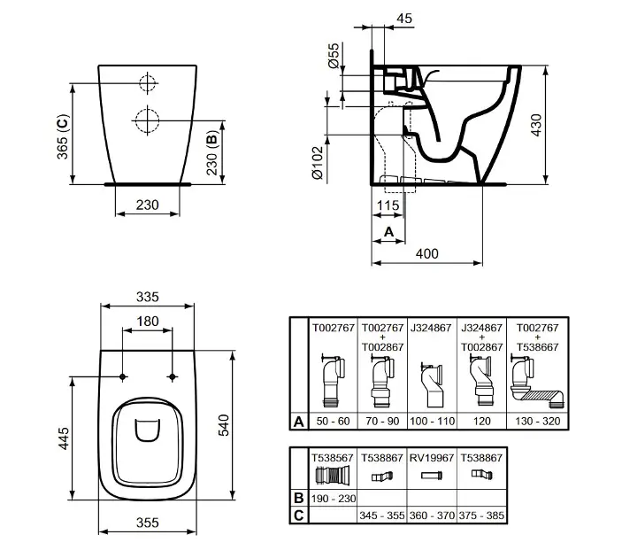 Ideal Standard - i.Life B - WC - T458101 – 2. kép