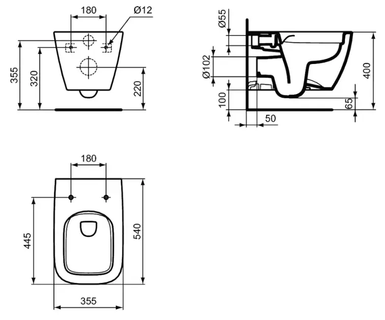 Ideal Standard - i.Life B - WC - T461401 – 2. kép