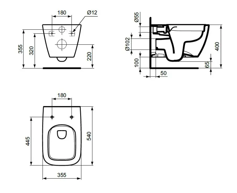 Ideal Standard - i.Life B - WC - T461458 – 2. kép