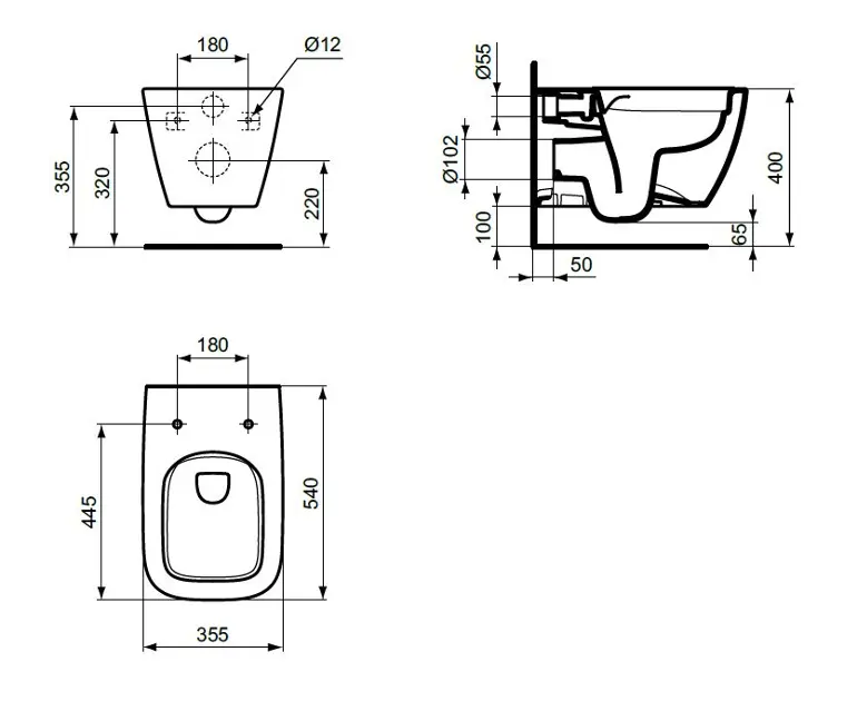 Ideal Standard - i.Life B - WC - T4614HY – 2. kép