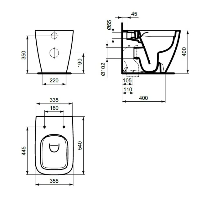 Ideal Standard - i.Life B - WC - T461601 – 2. kép