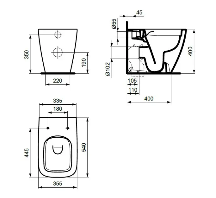 Ideal Standard - i.Life B - WC - T4616HY – 2. kép