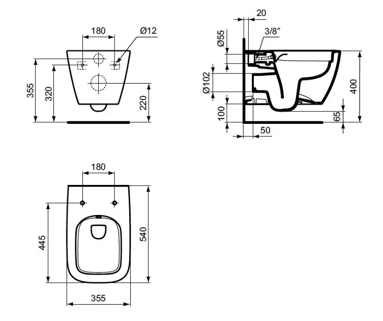 Ideal Standard - i.Life B - WC - T534701 – 2. kép