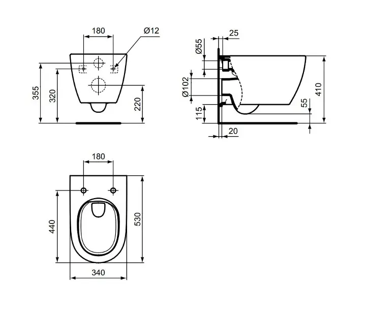 Ideal Standard - i.Life O - WC - T568001 – 2. kép