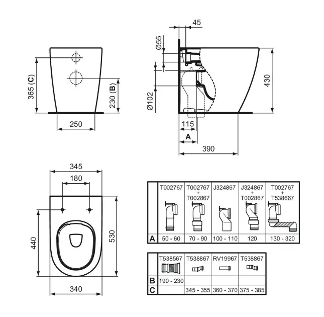Ideal Standard - i.Life O - WC - T568901 – 2. kép