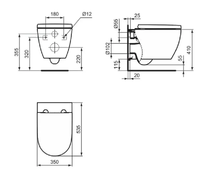 Ideal Standard - i.Life O - WC - T572501 – 2. kép