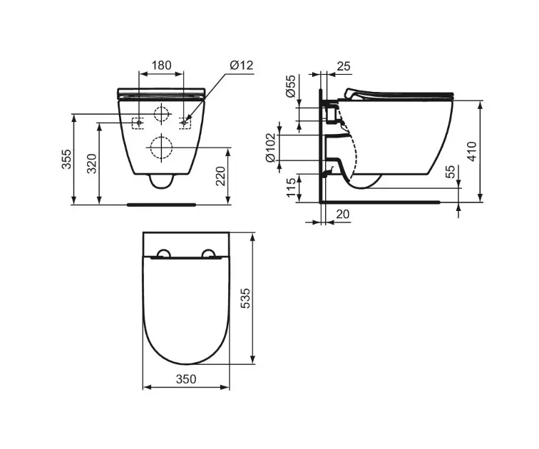Ideal Standard - i.Life O - WC - T572601 – 2. kép