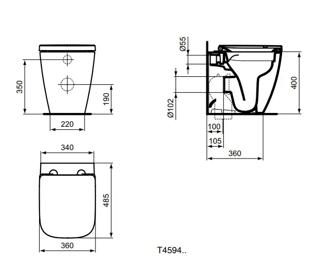 Ideal Standard - i.Life S - WC - T459401 – 2. kép