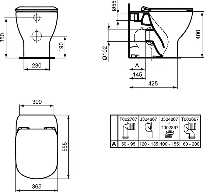 Ideal Standard - Tesi - WC - T0077V3 – 2. kép