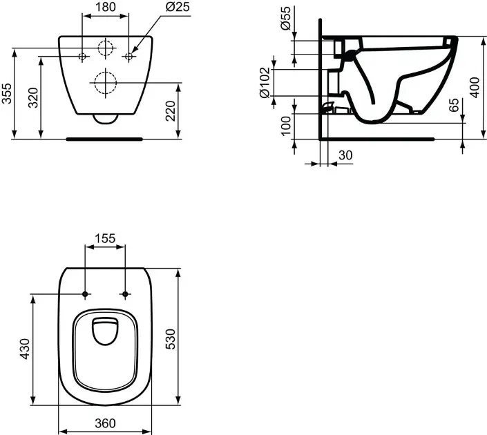 Ideal Standard - Tesi - WC - T007801 – 2. kép