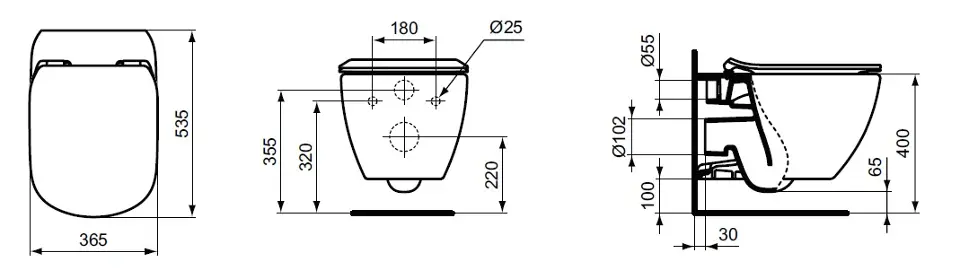 Ideal Standard - Tesi - WC - T3546V1 – 2. kép