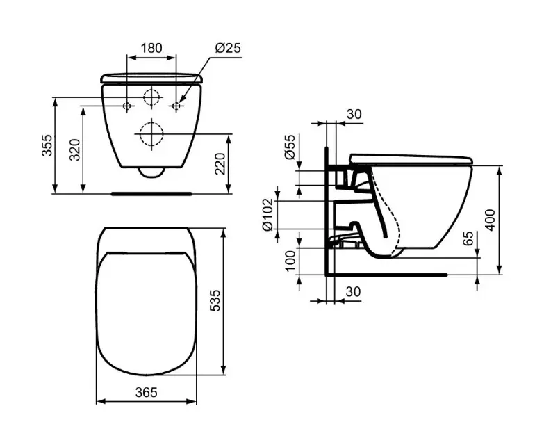 Ideal Standard - Tesi - WC - T367301 – 2. kép