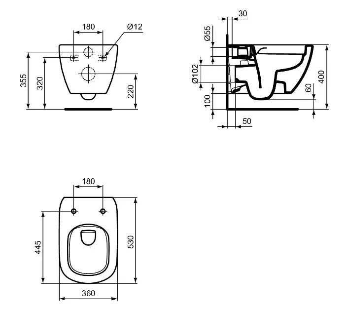 Ideal Standard - Tesi - WC - T493201 – 2. kép