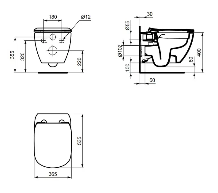 Ideal Standard - Tesi - WC - T536001 – 2. kép