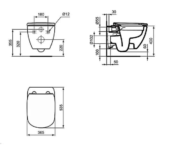 Ideal Standard - Tesi - WC - T536101 – 2. kép