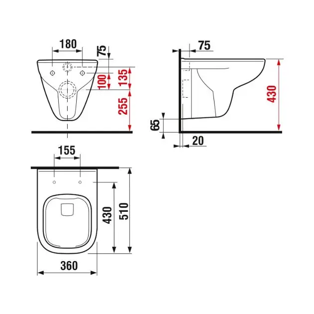Jika - Deep - WC - H8206140000001 – 2. kép