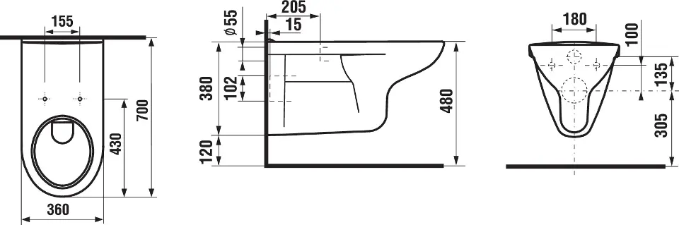 Jika - Deep - WC - H8206420000001 – 2. kép