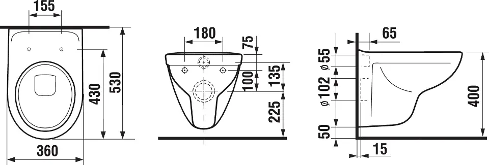 Jika - Lyra plus - WC - H8233800000001 – 2. kép