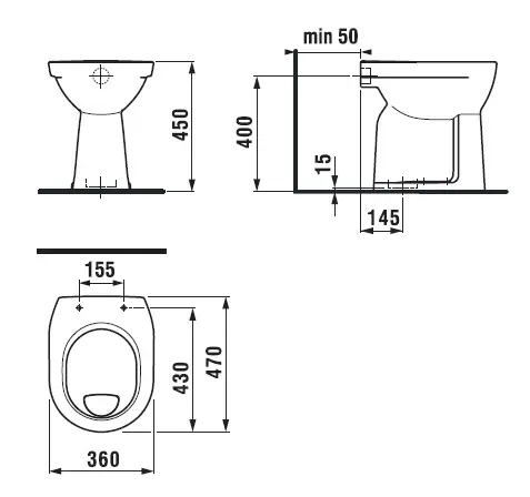 Jika - Lyra plus - WC - H8253870000001 – 2. kép