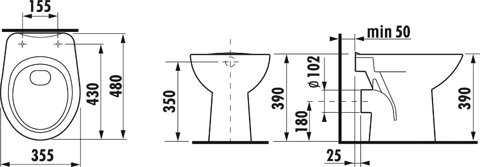 Jika - Zeta - WC - H8223960000001 – 2. kép
