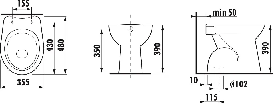 Jika - Zeta - WC - H8223970000001 – 2. kép