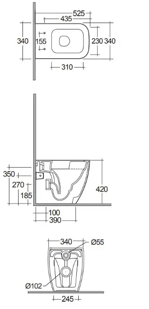 Kludi - Resa C - WC - 28WCB0443 – 2. kép
