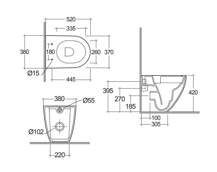 Kludi - Resa D - WC - 24WCB0443 – 2. kép