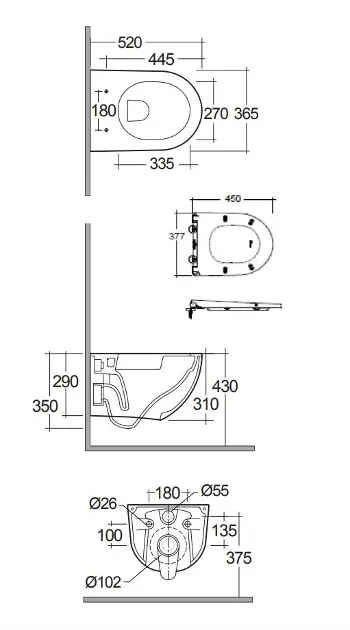 Kludi - Resa D - WC - 24WCSET43 – 2. kép