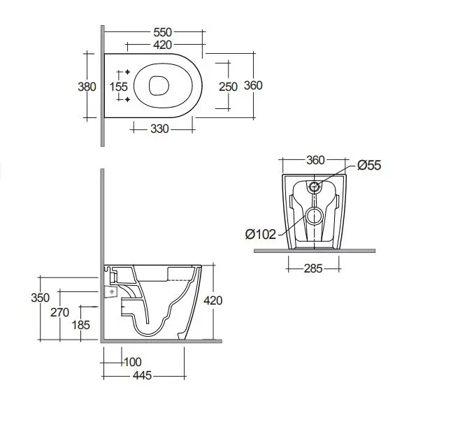 Kludi - Resa R - WC - 23WCB0443 – 2. kép
