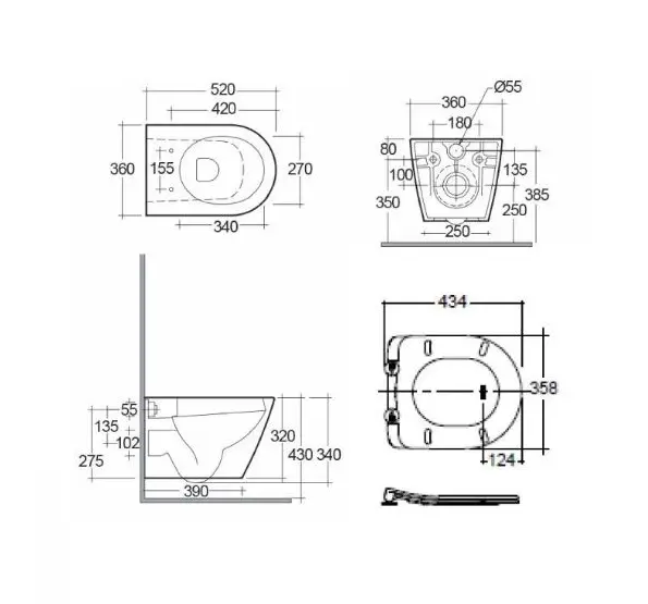 Kludi - Resa R - WC - 23WCSET39 – 2. kép
