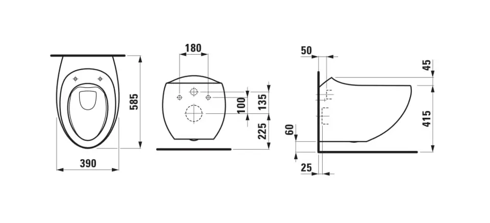 Laufen - Il Bagno Alessi - WC - H8209717160001 – 2. kép