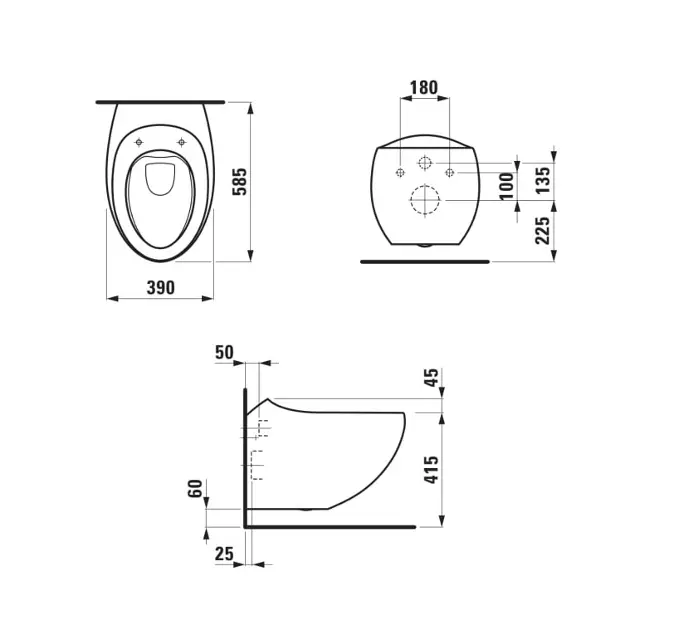 Laufen - Il Bagno Alessi - WC - H8209717570001 – 2. kép