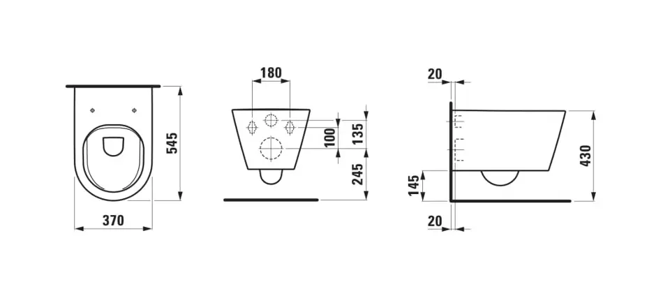 Laufen - Kartell - WC - H8203370000001 – 2. kép