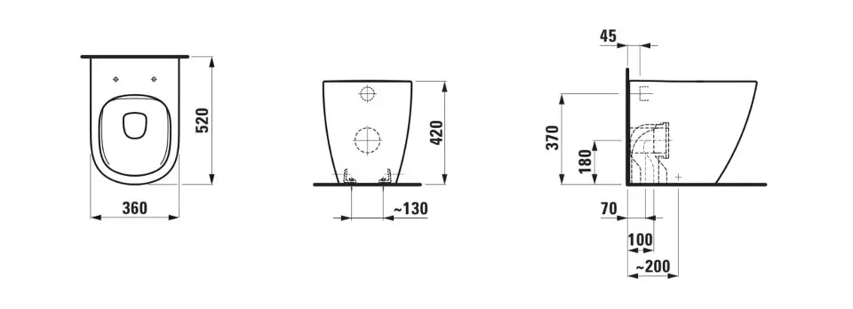 Laufen - Lua - WC - H8230814000001 – 2. kép